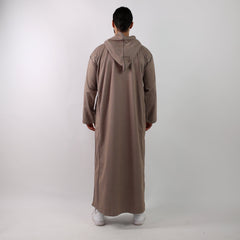 Brown Herringbone Moroccan Thobe