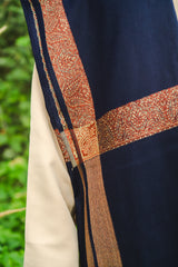 Blue Border Shawl