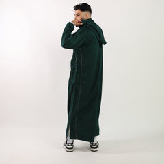 Green Herringbone Moroccan Thobe