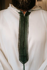 Green/Cream Moroccan Thobe