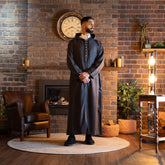 Dark Grey Wool Moroccan Thobe