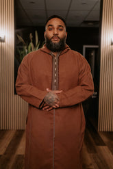 Brown Wool Moroccan Thobe