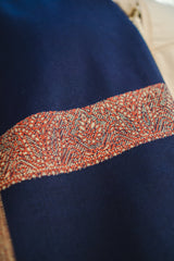 Blue Border Shawl