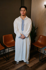 Light Blue/Cream Moroccan Thobe