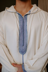 Light Blue/Cream Moroccan Thobe